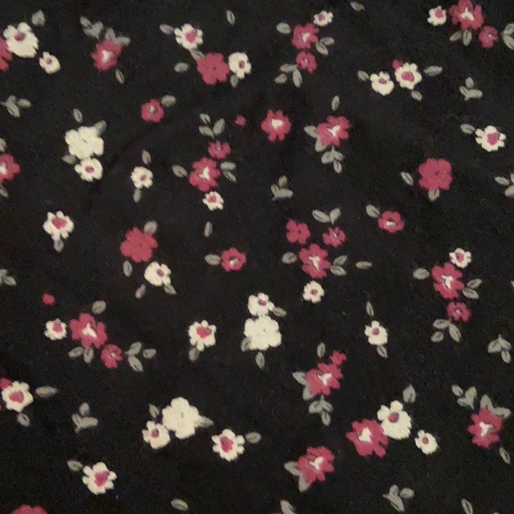 Black Floral print leggings - Picture 4 of 4